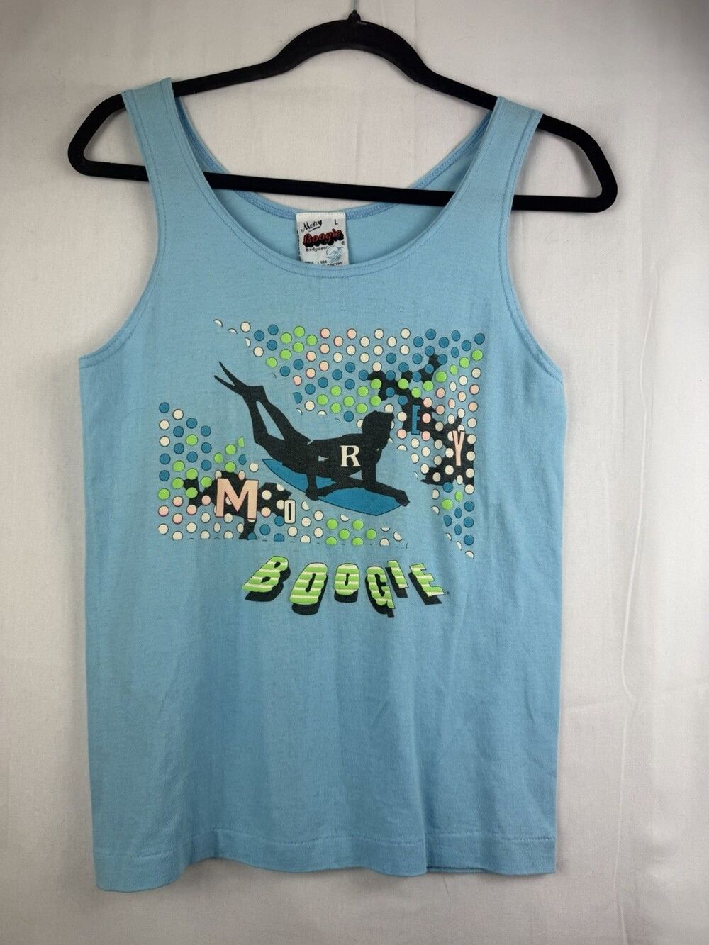 Vintage Morey Boogie Body wear Single Stitch Surf Beach Tank